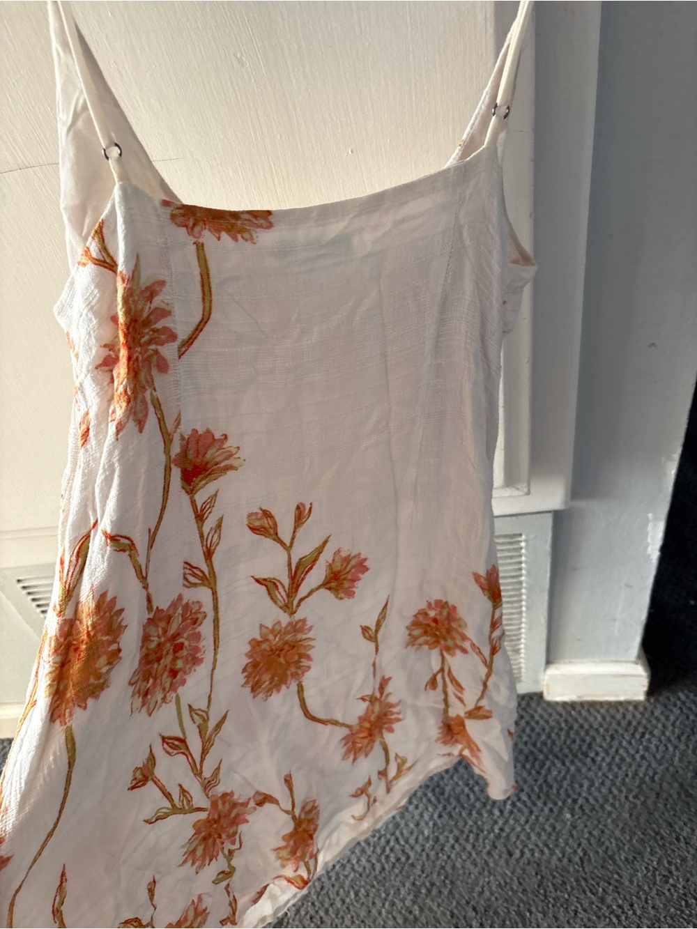 Kimchi Blue White dress with Orange Floral Print